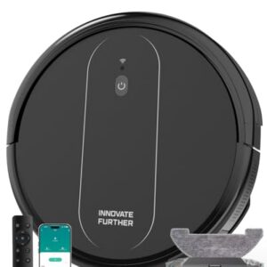 Robot Vacuum and Mop: 2-in-1 Vacuum Robot 2500Pa Strong Suction & Alexa/APP Control & Central Brush & Self-Charging. Schedule Robot Vacuum Cleaner for Pet Hair. Hard Floor. Carpet