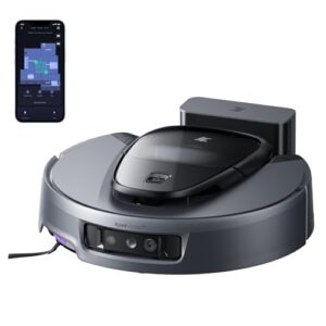 3i G10+ Robot Vacuum and Mop with Quiet Internal Debris Compression. 60 Days Hands-Free. Extendable Brush and Mopping Pad for Corners & Edges. 18.000 Pa Suction. Flagship-Level Obstacle Avoidance