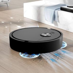 Smart Robotic Vacuum Cleaner. 3-in-1 Automatic Sweeping. Mopping & Self-Emptying for Hardwood Floors. Carpets & Pet Hair (Black)