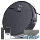 Robot Vacuum and Mop Combo. Robot Vacuum Cleaner. 6 Cleaning Modes. Large Capacity Water Tank Dustbin. Self-Charging. WiFi/App/Alexa. Ideal for Hard Floor. Carpet. Pet Hair