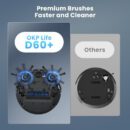 Robot Vacuum L3. 4000Pa Powerful Suction with 90 Day Self-Empty Dock. Silent with 52dB. WiFi/App/Alexa Control. Home Mapping. Ideal for Homes with Pets. Carpets. and Hard Floors