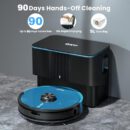 Robot Vacuum L3. 4000Pa Powerful Suction with 90 Day Self-Empty Dock. Silent with 52dB. WiFi/App/Alexa Control. Home Mapping. Ideal for Homes with Pets. Carpets. and Hard Floors