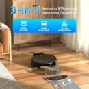 Robot Vacuum and Mop Combo. Robot Vacuum Cleaner. 6 Cleaning Modes. Large Capacity Water Tank Dustbin. Self-Charging. WiFi/App/Alexa. Ideal for Hard Floor. Carpet. Pet Hair