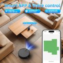 Robot Vacuum and Mop Combo. Robot Vacuum Cleaner. 6 Cleaning Modes. Large Capacity Water Tank Dustbin. Self-Charging. WiFi/App/Alexa. Ideal for Hard Floor. Carpet. Pet Hair