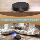 Robot Vacuum and Mop Combo. Robot Vacuum Cleaner. 6 Cleaning Modes. Large Capacity Water Tank Dustbin. Self-Charging. WiFi/App/Alexa. Ideal for Hard Floor. Carpet. Pet Hair