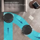 Pwshymi Multifunctional Robot Vacuum Cleaner. Mini Smart Sweeping Robot with USB Charging for Wooden Flooring. Tile and Carpet. Black