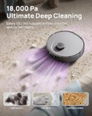 3i P10 Ultra Robot Vacuum and Mop Combo. Extendable Pad for Edge & Corner Mopping. 18000 Pa Suction Deep Cleaning. Auto Hot Water Washing & Drying. Self-Emptying. Self-Refilling. AI Obstacle Avoidance