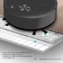Pwshymi Multifunctional Robot Vacuum Cleaner. Mini Smart Sweeping Robot with USB Charging for Wooden Flooring. Tile and Carpet. Black